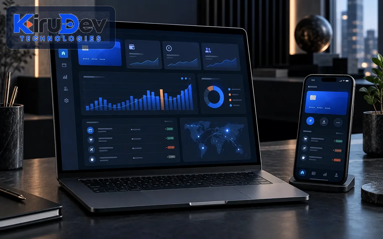KiruDev Technologies fintech engineering visual